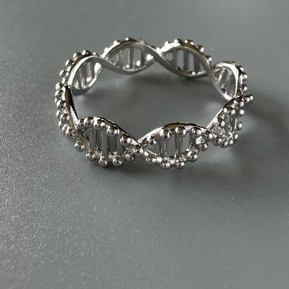 Sterling Silver DNA Infinity Band - Picture 5 of 9